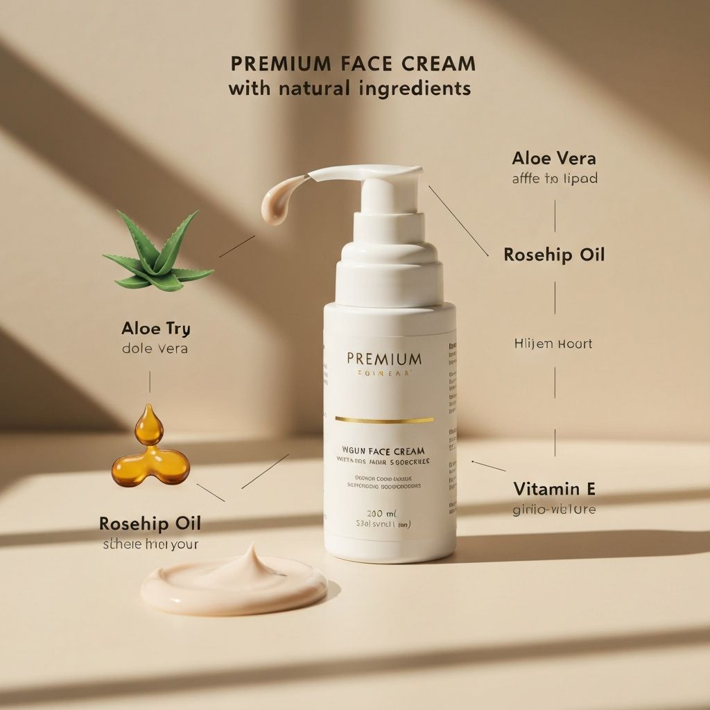 Premium face skincare creams
